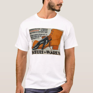 'Shoe Shops', Zurich (colour litho) T-Shirt