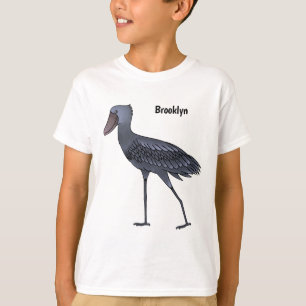 Shoebill bird cartoon illustration T-Shirt