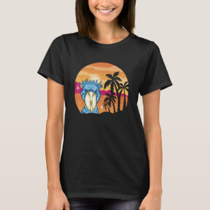Shoebill Bird Summer Sunset Mayan Bird African Bi T-Shirt