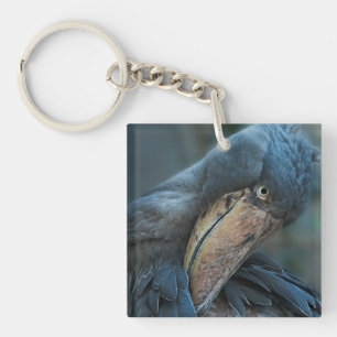 Shoebill Coaster Keychain