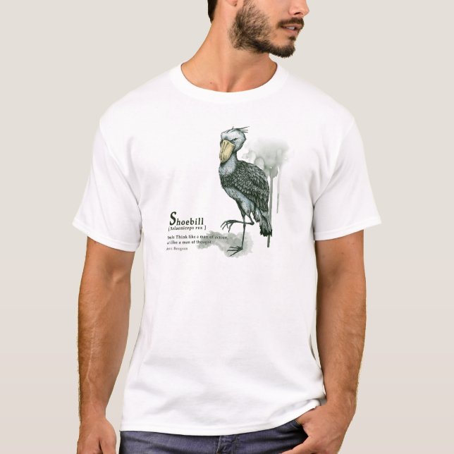 shoebill - ink T-Shirt (Front)