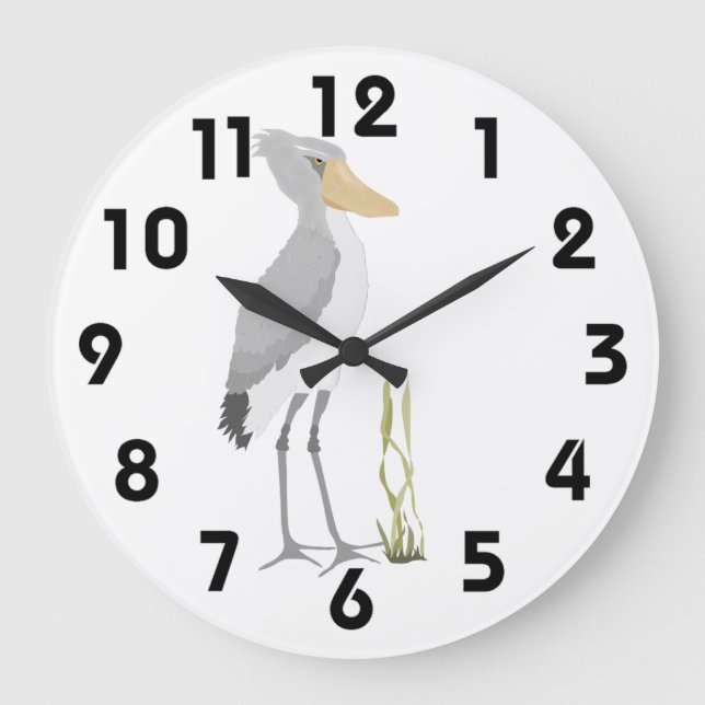 Shoebill Stork Clock (Front)