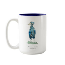 Shoebill Stork Two-Tone Coffee Mug