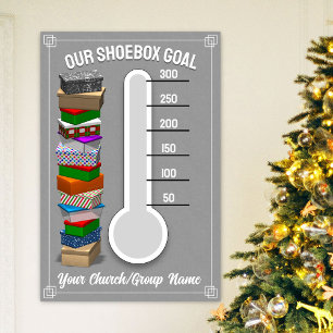 Shoebox Thermometer Poster - Grey