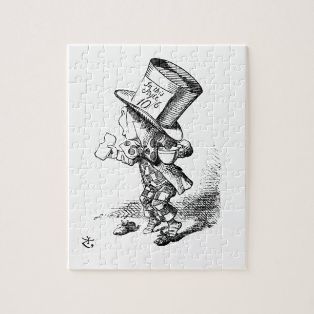 Shoeless Mad Hatter Jigsaw Puzzle (Vertical)