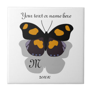 Shoemaker Butterfly Shadow Monogram Tile