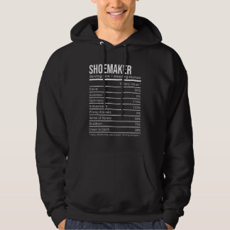 shoemaker Nutritional Values Nutrition Facts Hoodie