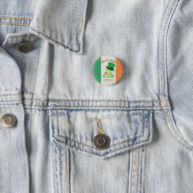 Shoemaker's Lucky Flight 1 Inch Round Button (In Situ)