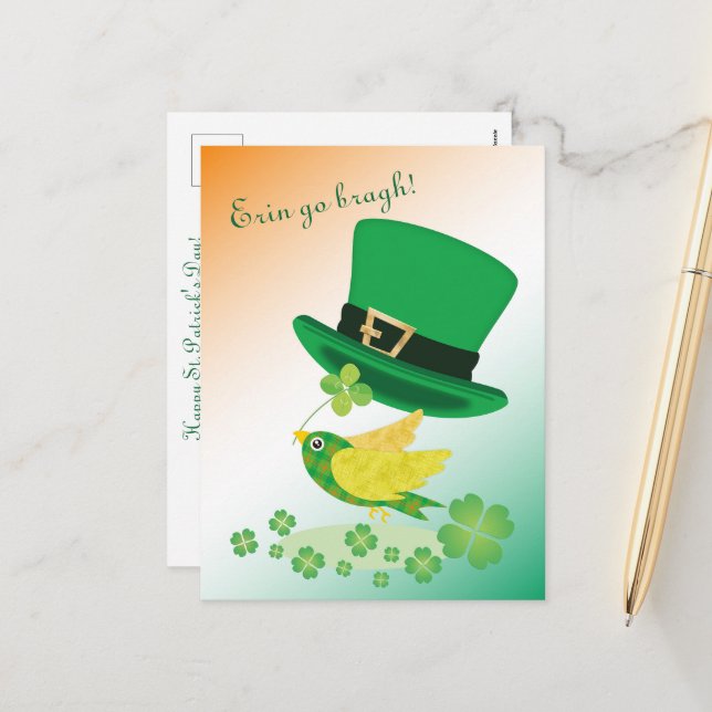 Shoemaker's Lucky Flight Holiday Postcard (Front/Back In Situ)