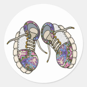 Shoes-01 Classic Round Sticker