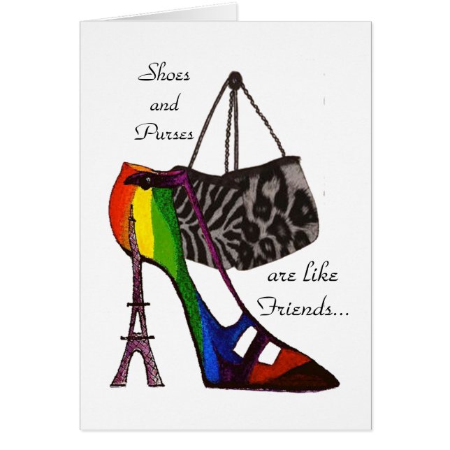 Shoes and Purses Card (Front)