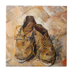 Shoes by Van Gogh Painting Art Tile