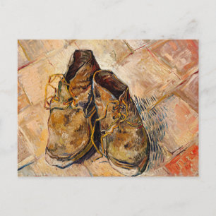 Shoes, famous Van Gogh painting, Postcard