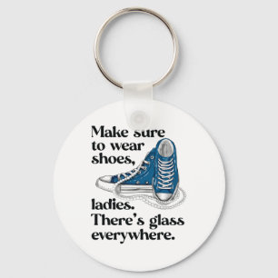 Shoes Ladies There's Gl Everywhere Sneakers Pearls Keychain
