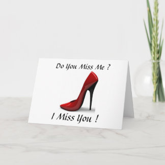 SHOES MISS YOU CARD