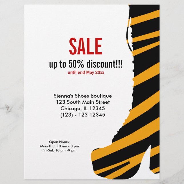 Shoes on SALE Flyer (Front)