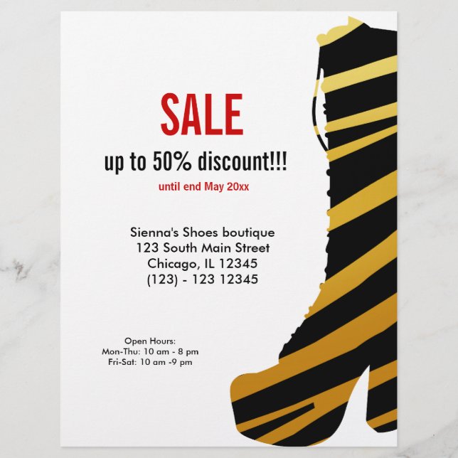 Shoes on Sale Flyer (Front)