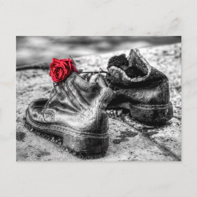 Shoes On The Danube Bank Postcard (Front)