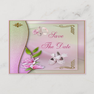 Shoes, Pacifier & Magnolia Save The Date Shower