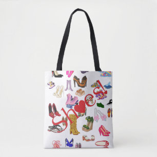 Shoes! Tote Bag   Bright & Colourful Fashion Lover