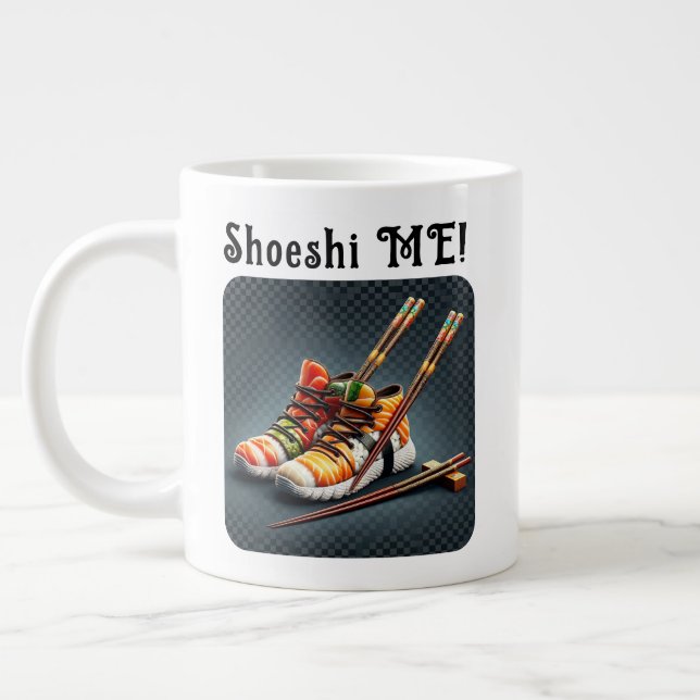 Shoeshi ME - Unique Sushi Sneaker Large Coffee Mug (Left)