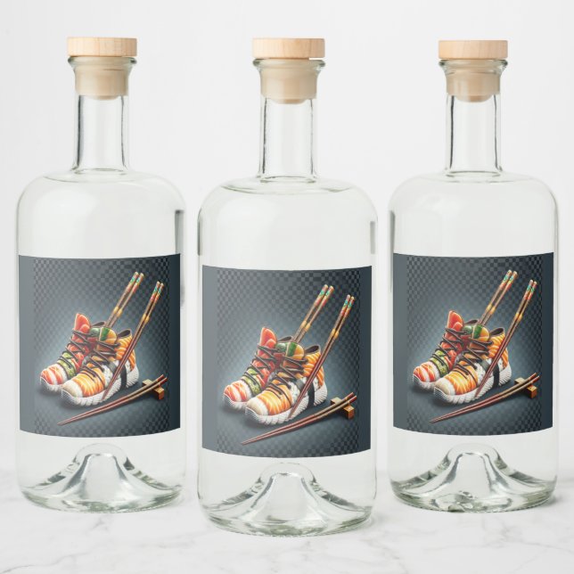 Shoeshi ME - Unique Sushi Sneaker Liquor Bottle Label (Bottles)