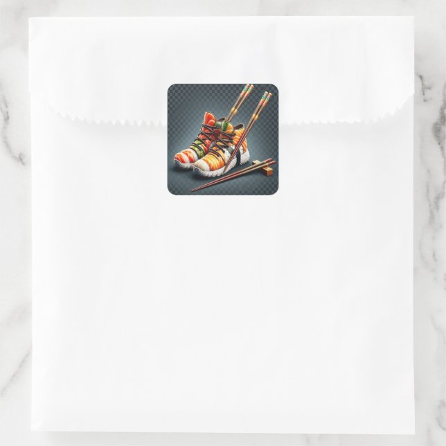 Shoeshi ME - Unique Sushi Sneaker Square Sticker (Bag)