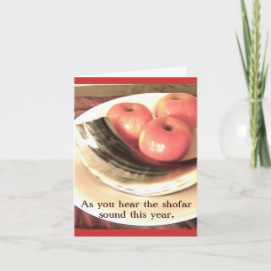 Shofar and Apples Card