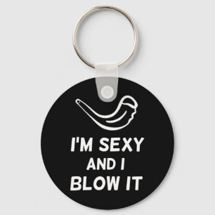 Shofar I'm Y And I Blow It Rosh Hashanah Jewish Ne Keychain
