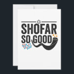Shofar So good Funny Jewish Hanukkah Holiday Gift Thank You Card<br><div class="desc">chanukah, menorah, hanukkah, dreidel, jewish, judaism, holiday, religion, christmas, </div>