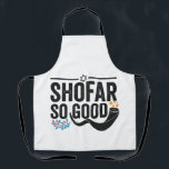 Shofar So Good Jewish Ram Hanukkah Apron<br><div class="desc">chanukah, menorah, hanukkah, dreidel, jewish, judaism, holiday, religion, christmas</div>