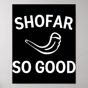 Shofar So Good Rosh Hashh Rams Horn Jewish New Yea Poster