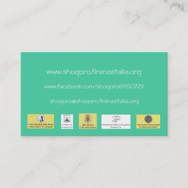 shogoro Shougoronomura Business Card (Front)