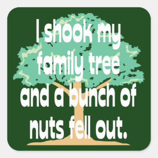 Shook My Family Tree Square Sticker