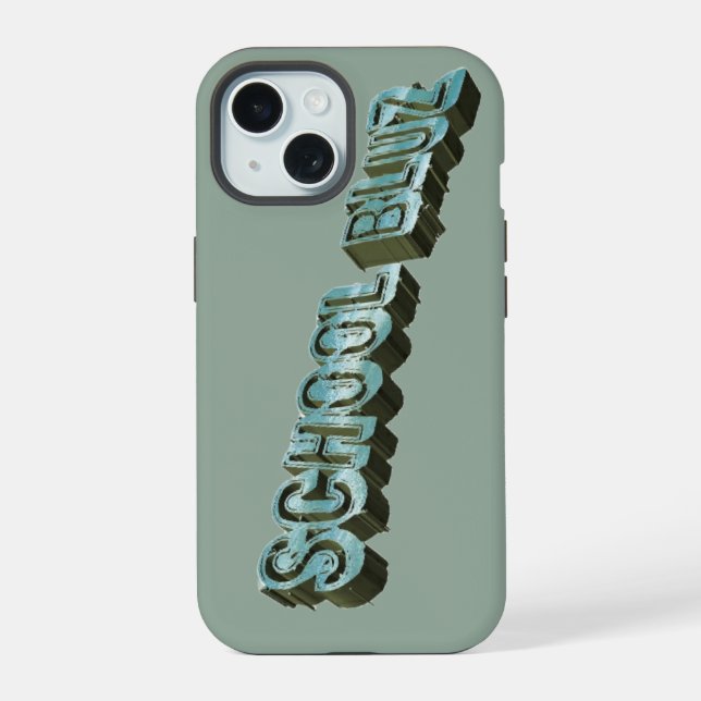 Shool Bluz-3D iPhone 15 Case (Back)