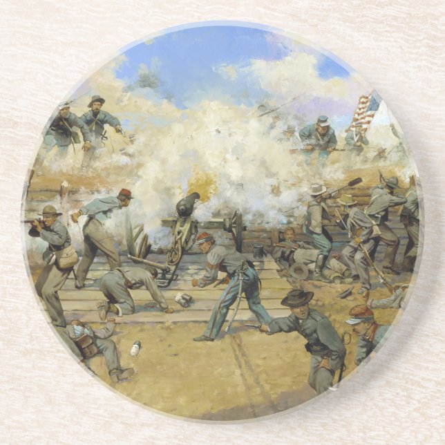 Shoot and Be Dammed by Keith Rocco Coaster (Front)