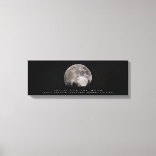 "SHOOT FOR THE MOON" CANVAS PRINT