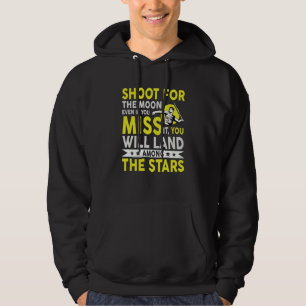 Shoot for the moon even if you miss javelin throw hoodie