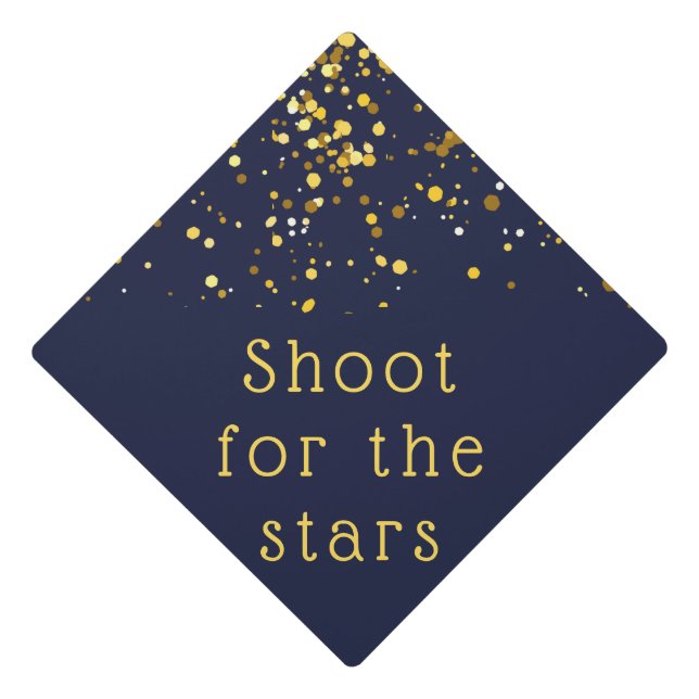 Shoot for the Moon Graduation Cap Topper (Front)