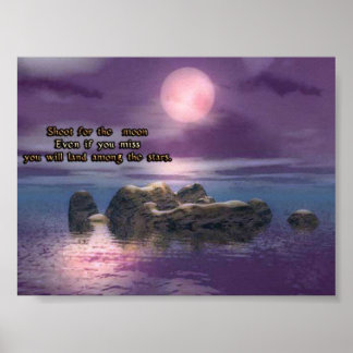 shoot for the moon poster