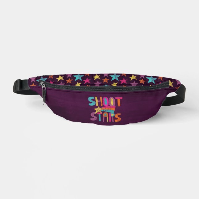 Shoot for the Stars Patterned Fanny Pack (Front)