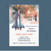 Shoot Four The Stars Astronaut Fourth Birthday