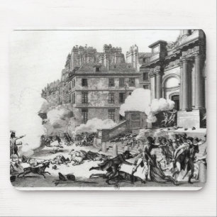 Shoot-out before St. Roch church in Paris Mouse Pad