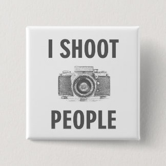 shoot people funny text photo camera photographer 2 inch square button