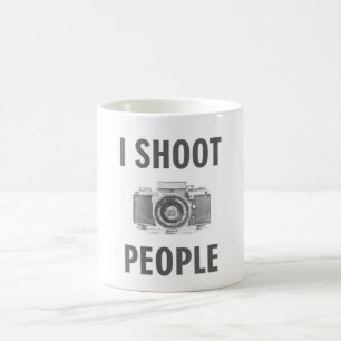 shoot people funny text photo camera photographer coffee mug