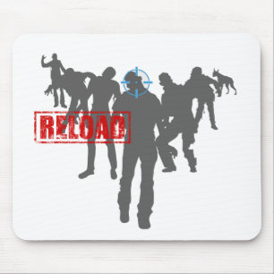 Shoot The Zombies - Shotgun Reload Game Gamer Mouse Pad