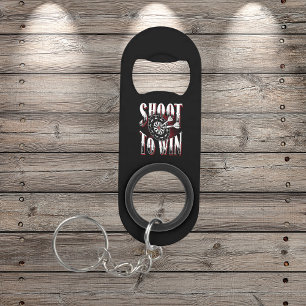 Shoot to Win - Dart League Legend Keychain Bottle Opener