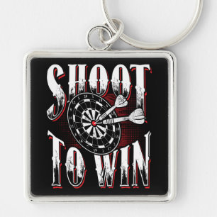 Shoot to Win - Dart Player Premium Keychain