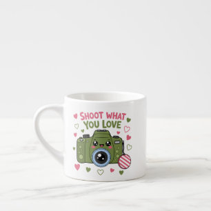 Shoot What You Love Cute Camera Design Espresso Cup