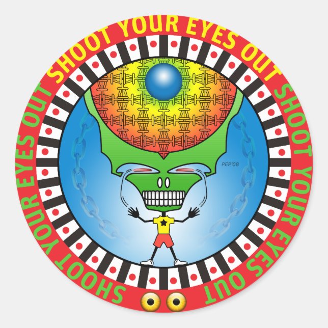 Shoot Your Eyes Out Classic Round Sticker (Front)
